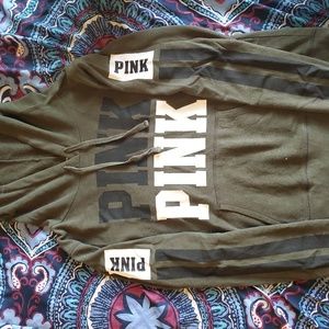 VS PINK green hoodie *ON HOLD*